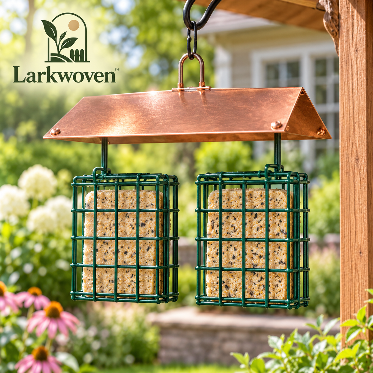 Double Suet Cage Bird Feeder