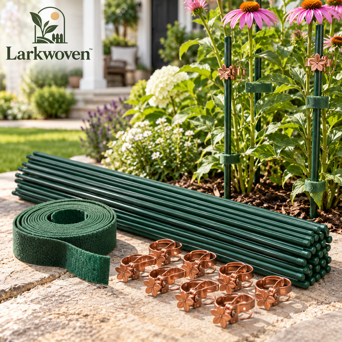 Garden Plant Stake, Tie & Clip Kit
