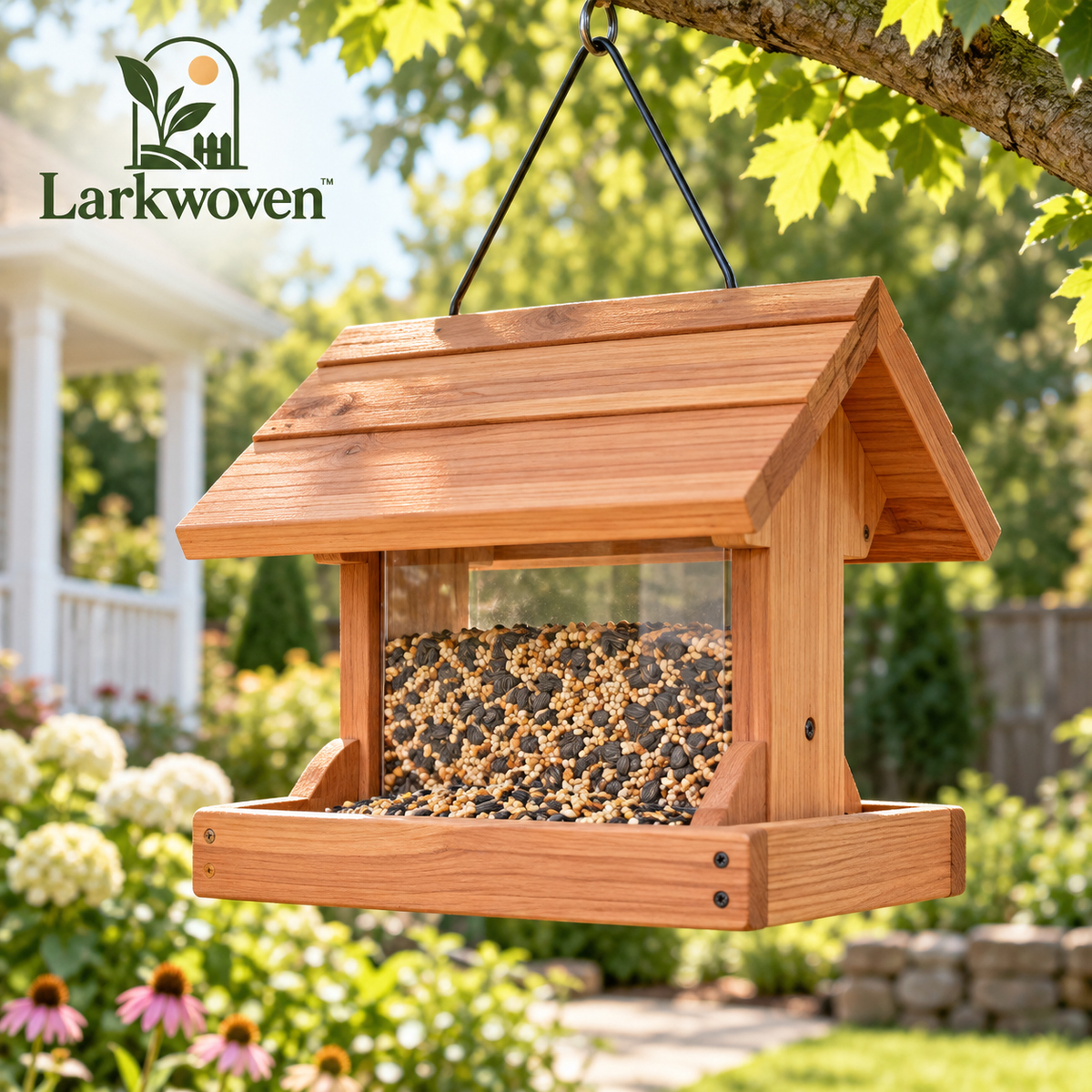 Cedar Hopper Bird Feeder