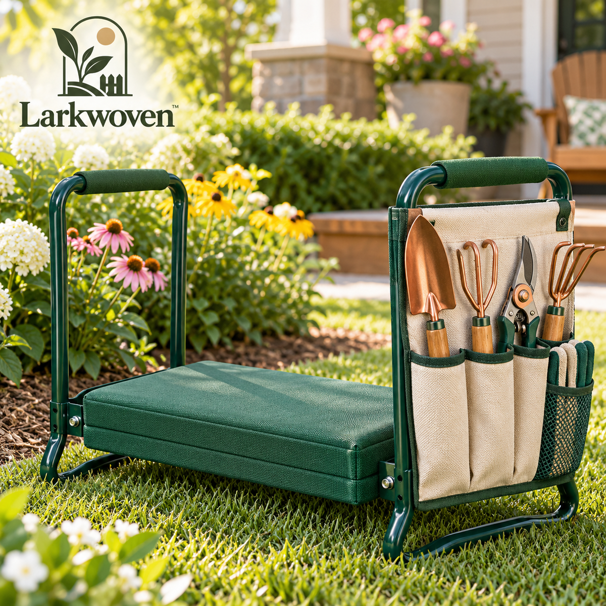 Folding Garden Kneeler & Tool Tote