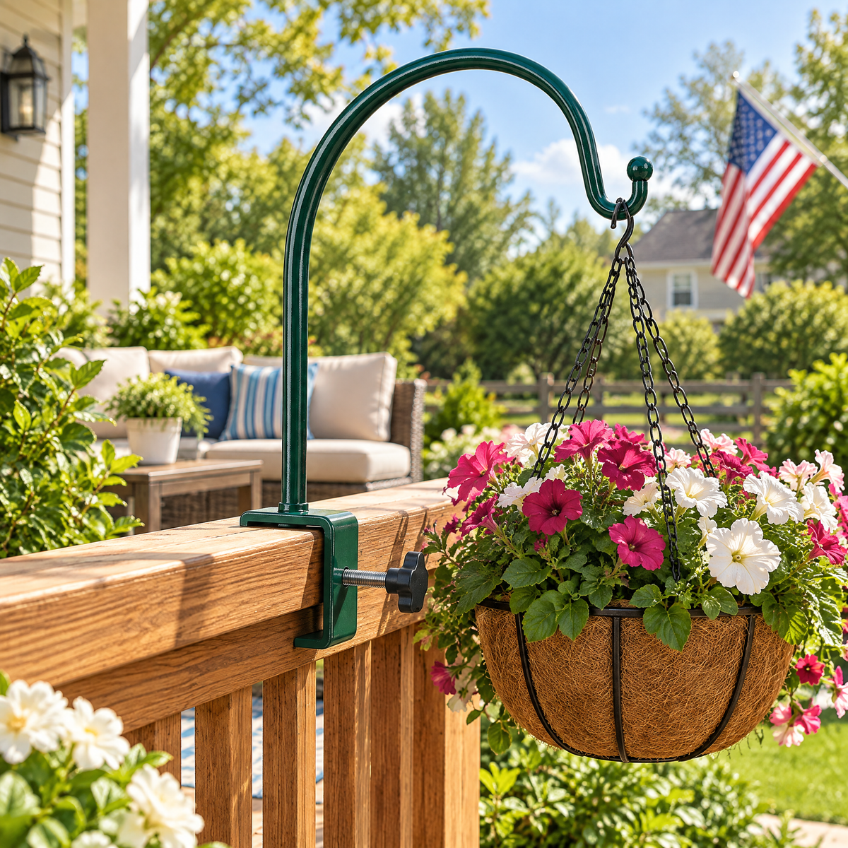 Deck Rail Bird Feeder Hanger
