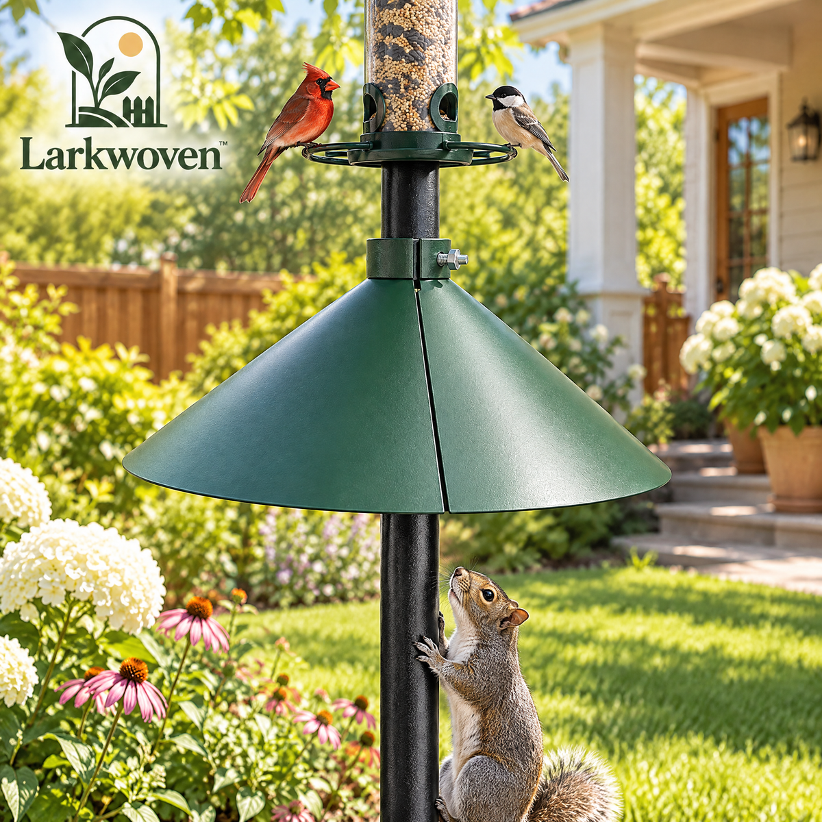 Pole-Mount Cone Squirrel Baffle