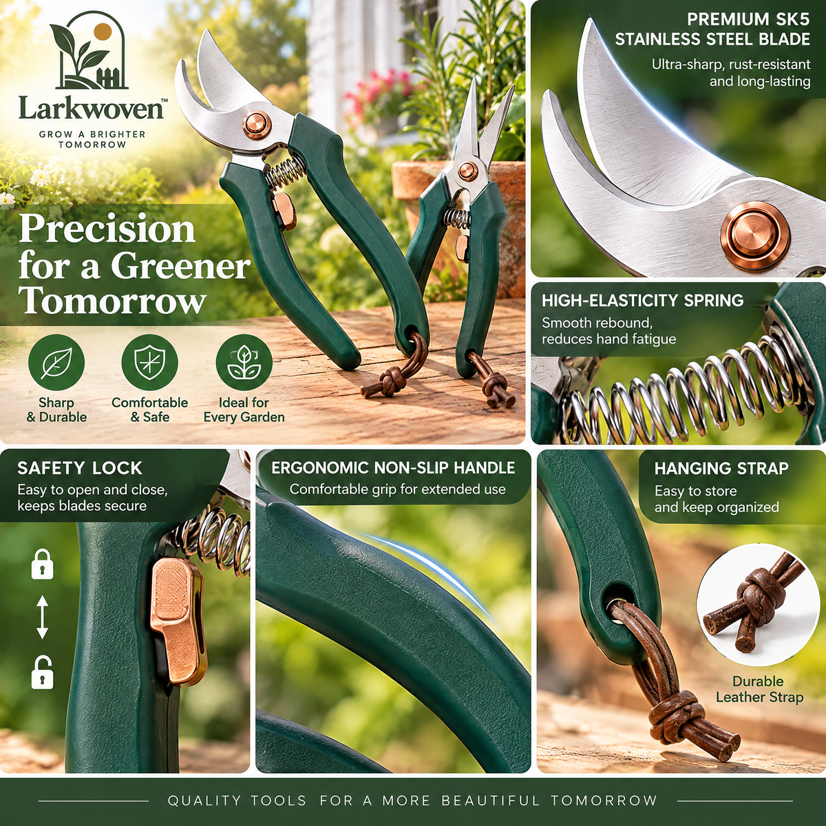 Bypass Pruner & Harvest Snips Set