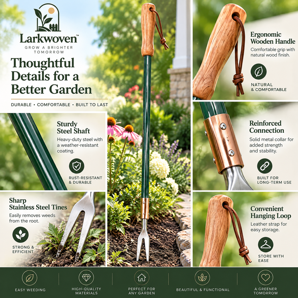 Long Handle Stand-Up Weed Puller