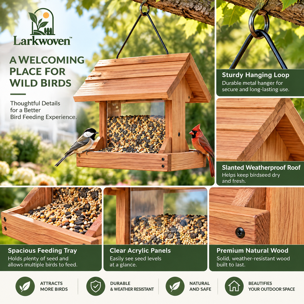 Cedar Hopper Bird Feeder