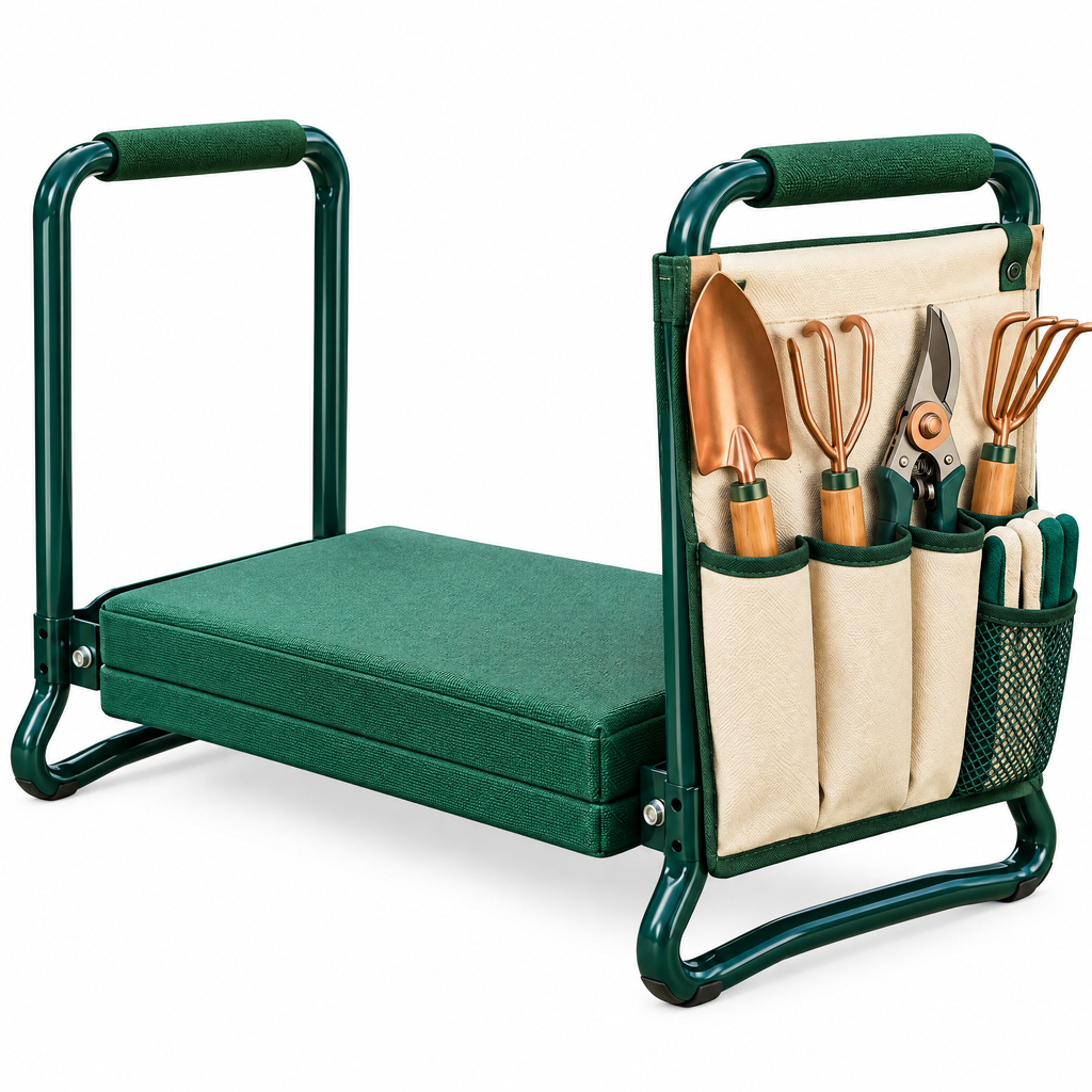 Folding Garden Kneeler & Tool Tote