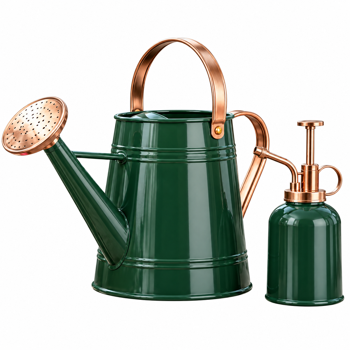 Metal Watering Can & Mist Sprayer Set