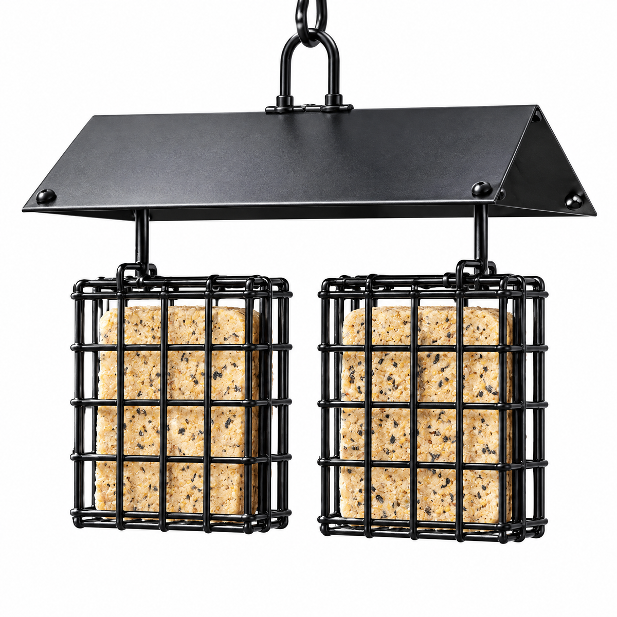 Double Suet Cage Bird Feeder